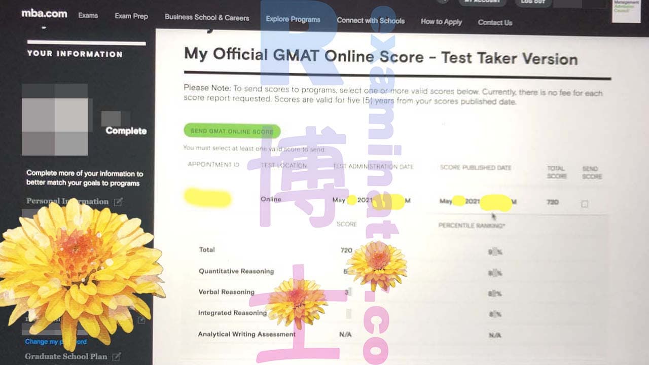 score image for Tricherie au GMAT success story #157