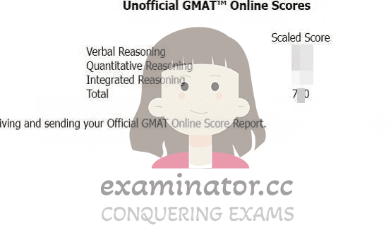 score image for Tricherie au GMAT success story #589