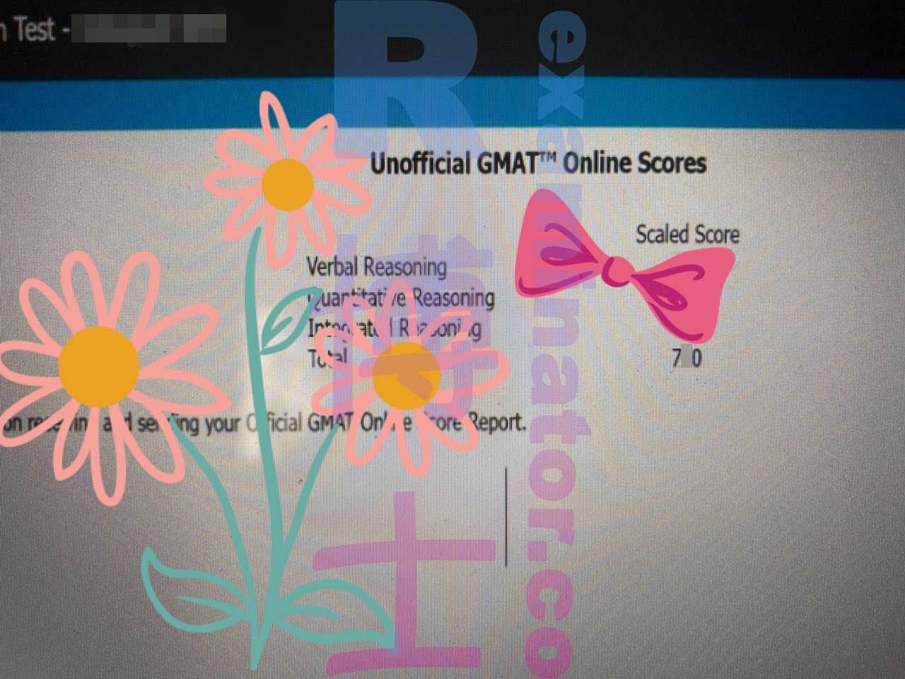 score image for Tricherie au GMAT success story #397