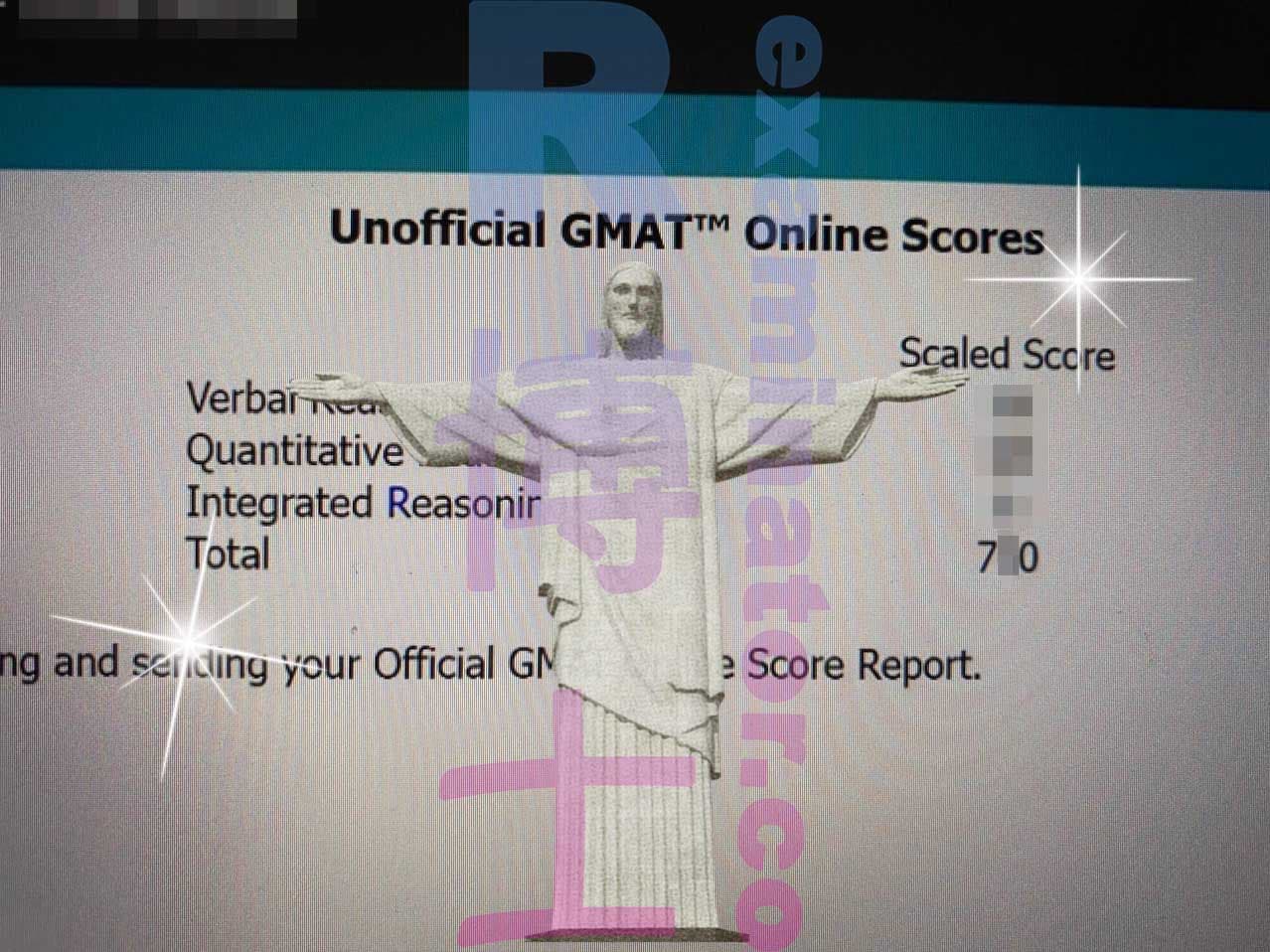 score image for Tricherie au GMAT success story #367