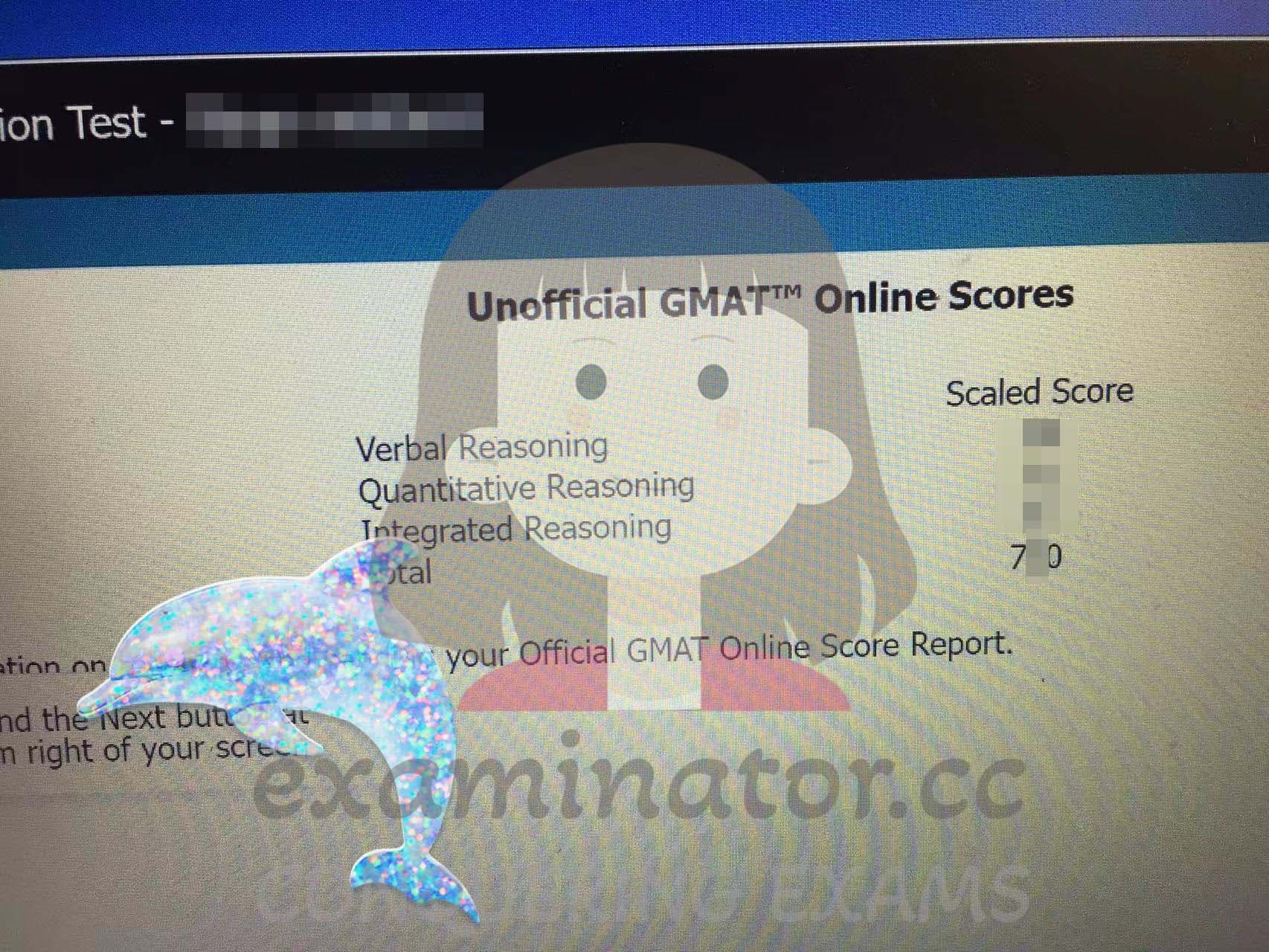 score image for Tricherie au GMAT success story #568